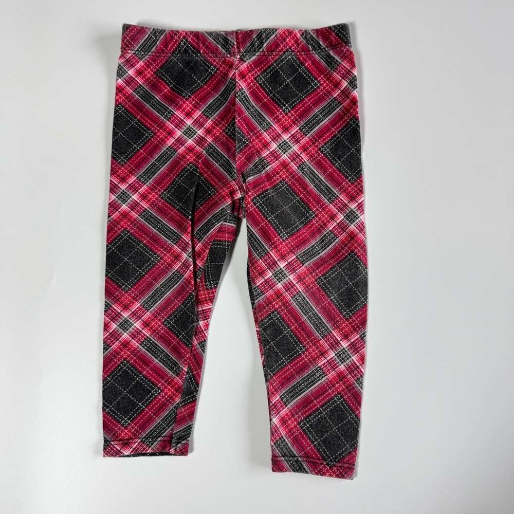 Bundle of Baby Girl Pants Size 6-9 Months Plaid Polka Dot Ruffle Gray Koala Kids - Picture 2 of 11